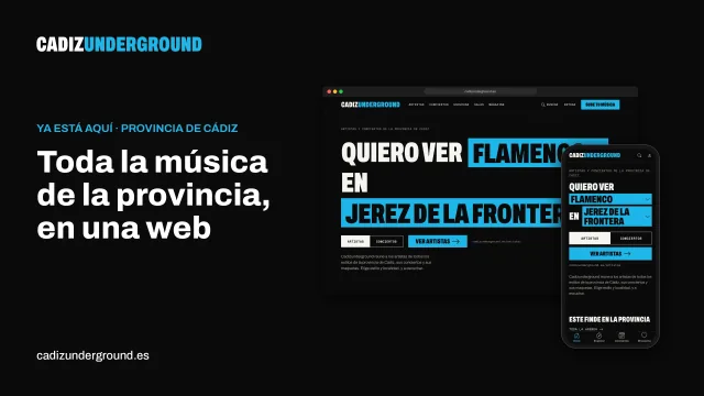 «Toda la música de la provincia, en una web»: Cadizunderground en un portátil y un móvil, con la búsqueda de flamenco en Jerez de la Frontera